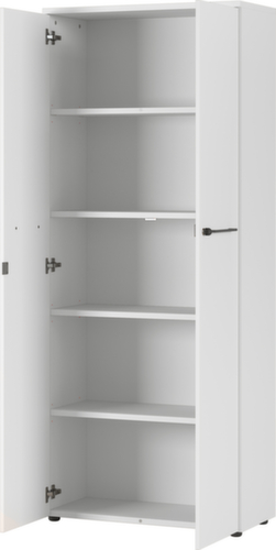 Aktenschrank GW-AGENDA, 5 Ordnerhöhen, lichtgrau/lichtgrau