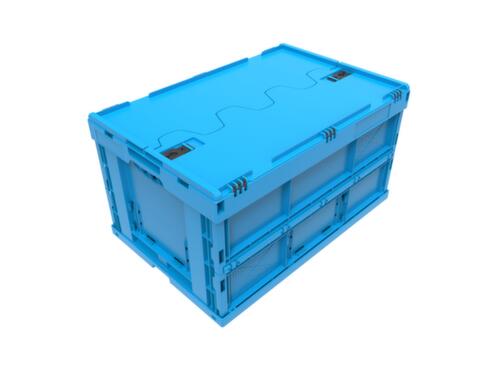 Walther Faltsysteme Faltbox, blau, Inhalt 66 l, Klappdeckel