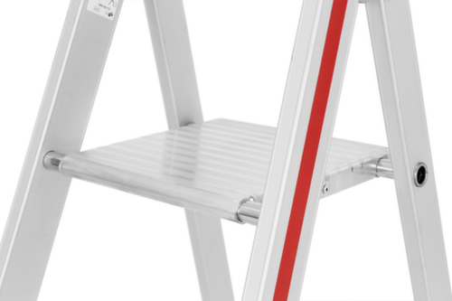 Hymer Stufenstehleiter 4126 mit Plattform, 7 profilierte Stufen