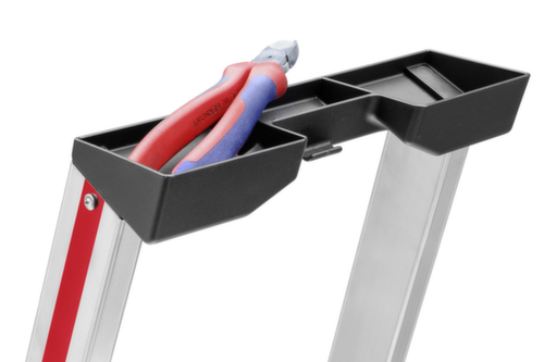 Hymer Stufenstehleiter 4126 mit Plattform, 7 profilierte Stufen