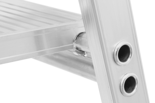 Hymer Stufenstehleiter 8026 mit Plattform, 10 rutschsicher profilierte Stufen