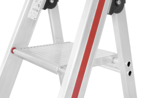 Hymer Stufenstehleiter 8026 mit Plattform, 10 rutschsicher profilierte Stufen