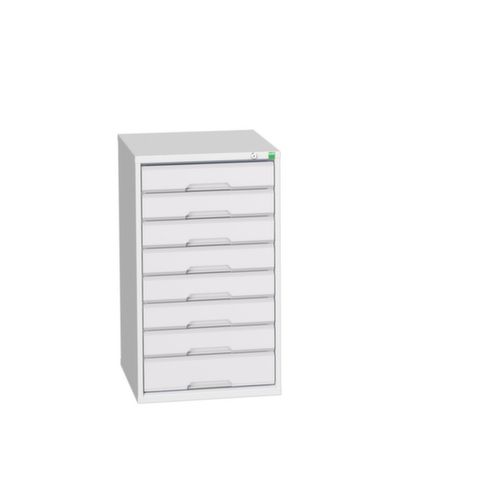 bott Schubladenschrank verso, 8 Schublade(n), RAL7035 Lichtgrau/RAL7035 Lichtgrau