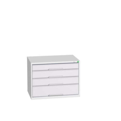 bott Schubladenschrank verso, 4 Schublade(n), RAL7035 Lichtgrau/RAL7035 Lichtgrau