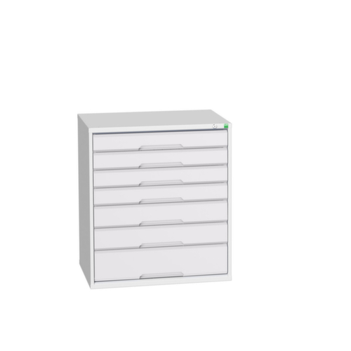 bott Schubladenschrank verso, 7 Schublade(n), RAL7035 Lichtgrau/RAL7035 Lichtgrau