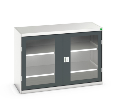 bott Flügeltürenschrank verso mit Sichtfenstern, Breite 1300 mm