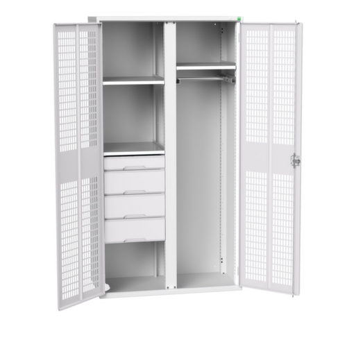 bott Flügeltürenschrank verso mit Lüftungsschlitzen, Breite 1050 mm