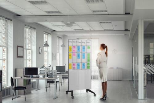 Legamaster Mobile Glastafel, Höhe x Breite 1950 x 900 mm