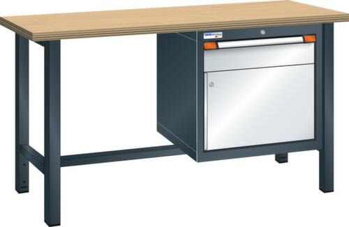 Thurmetall Werkbank, 1 Schublade, 1 Schrank, 1 Ablageboden