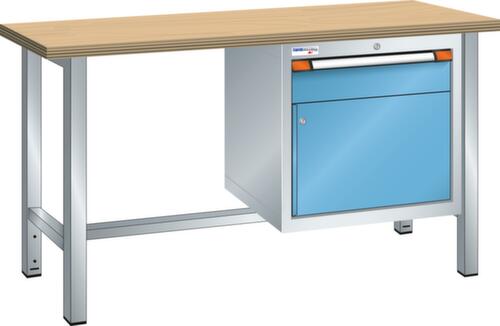 Thurmetall Werkbank, 1 Schublade, 1 Schrank, 1 Ablageboden