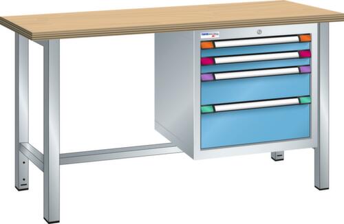 Thurmetall Werkbank, 4 Schubladen, 1 Ablageboden