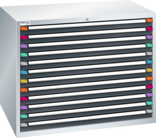 Thurmetall Schubladenschrank mit Breite 1205 mm, 12 Schublade(n)