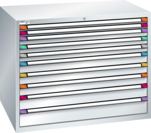 Thurmetall Schubladenschrank mit Breite 1205 mm, 10 Schublade(n)