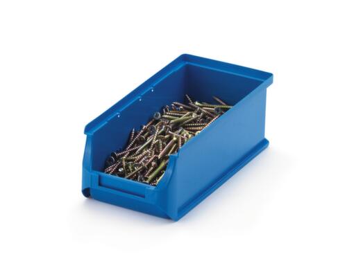 Sichtlagerkasten, blau, Tiefe 215 mm, Polypropylen