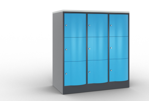 C+P Schließfachschrank Resisto, 9 Fächer