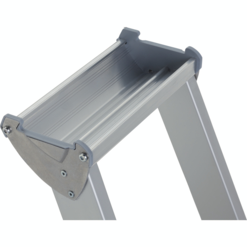 ZARGES Stehleiter R13step S mit rutschsicheren Stufen, 5 Stufen mit R13-Belag