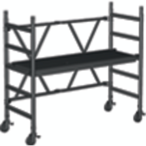 Mobiles Klappgerüst.Arbeitsh.bis ca.3m. Plattf.-Höhe max.0,99m.Belastung 275Kg