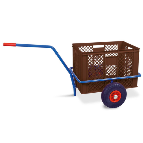 Handwagen mit herausnehmbarem Kunststoffkorb, Traglast 200 kg