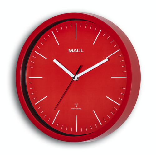 Trendige Wanduhr MAULjump 30RC, mit Balkenziffern, Ø 305 mm