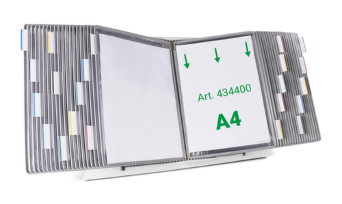 tarifold Tisch-Sichttafelsystem, mit 40 Sichttafeln in DIN A4