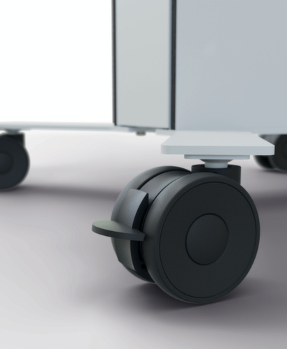 Durable Fahrbarer TV-Tisch COWORKSATION®, Höhe x Breite x Tiefe 1292 x 572 x 574 mm