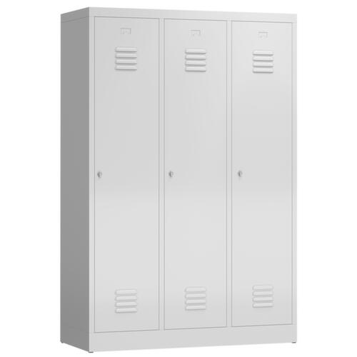 Garderobenschrank ClassiX für Schwarz-Weiß-Trennung, Abteilbreite 395 mm