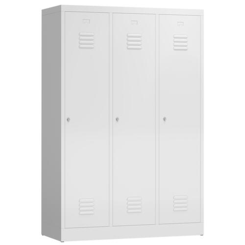Garderobenschrank ClassiX für Schwarz-Weiß-Trennung, Abteilbreite 395 mm