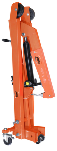 Werkstattkran WK ECO PROFESSIONAL mit gespreiztem Fahrgestell, klappbar