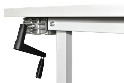 Höhenverstellung per Kurbel für Packtisch Multiplex  für Packtisch