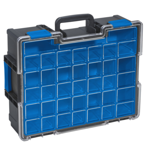 Allit Kleinteilekoffer EuroPlus Pro <K>, 8 Kästen, Polypropylen schwarz