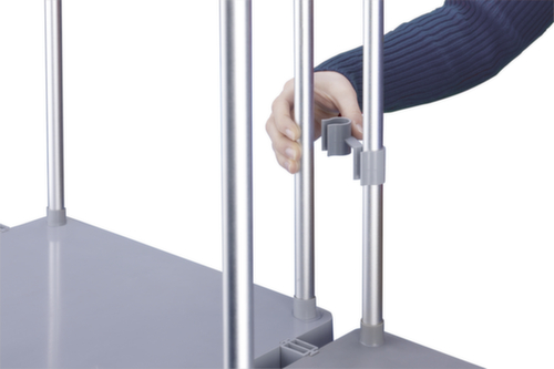 Hailo Müllsackständer, für 120-Liter-Säcke, Deckel grau