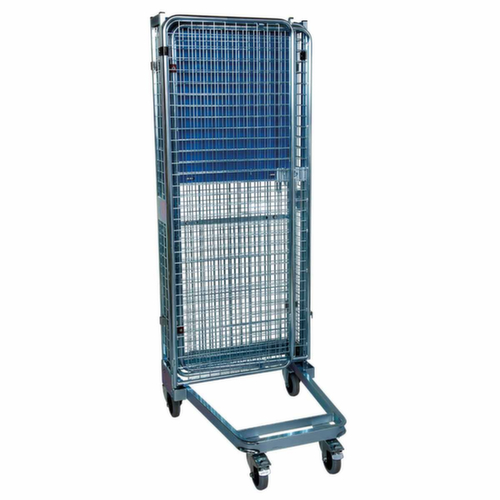 Nestbarer Sicherheitsrollbehälter nestainer®, Traglast 500 kg, Länge x Breite 880 x 725 mm