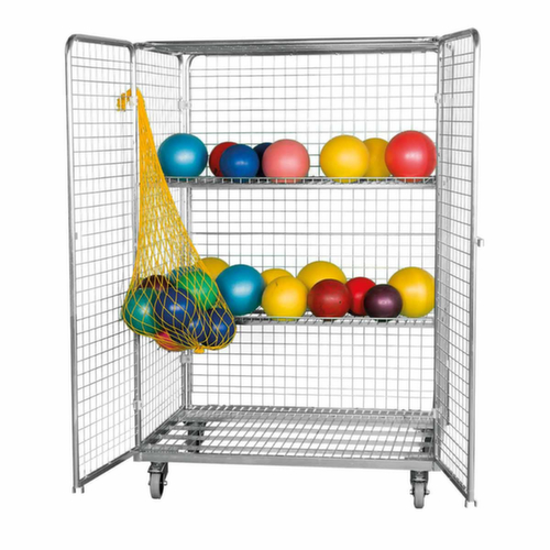 Sicherheitsrollbehälter, Traglast 600 kg, Länge x Breite 800 x 1200 mm