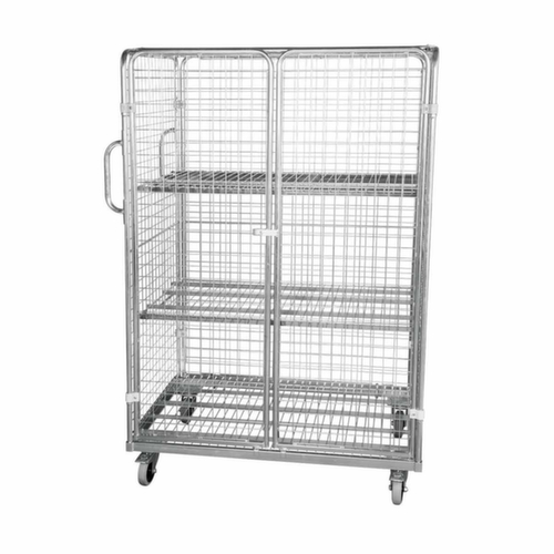 Sicherheitsrollbehälter, Traglast 600 kg, Länge x Breite 800 x 1200 mm