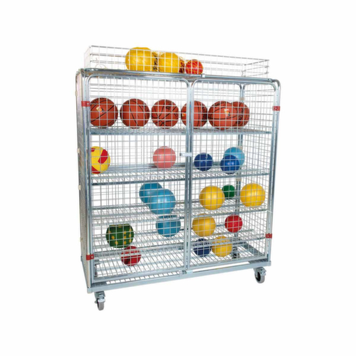 Rollbehälter mit Gitterwänden und Böden, Traglast 500 kg, Länge x Breite 620 x 1500 mm