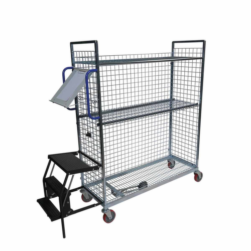 Kommissionierwagen, Traglast 150 kg, 2 Etagen
