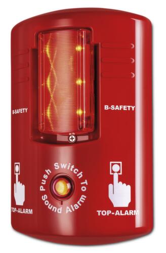 B-Safety Alarm TOP-ALARM mit Sirene und Blitzlicht, Befestigung Zur Wandmontage
