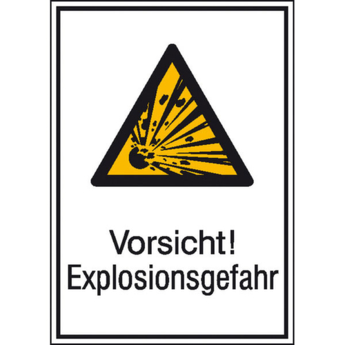 Warnkombischild SafetyMarking® "Vorsicht! Explosionsgefahr"