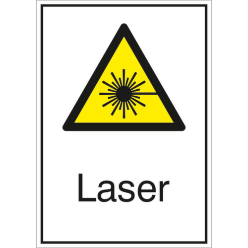 Warnkombischild SafetyMarking® "Laser"