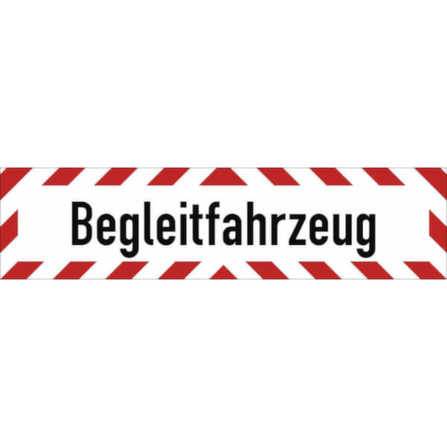 Kfz-Hinweisschild SafetyMarking®, "Begleitfahrzeug"