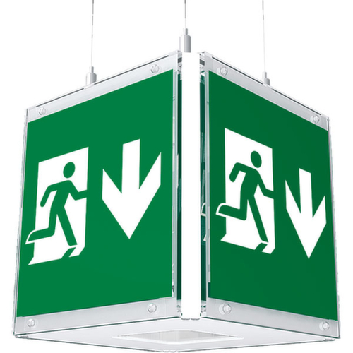 Rettungszeichenwürfel B-Lite CUBE-LUX STANDARD, Befestigung Zur Deckenmontage