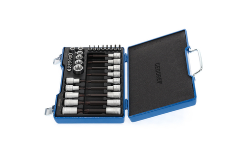 GEDORE 19 TX 20 Schraubendreher-Satz 1/2"+1/4" 34-teilig TX