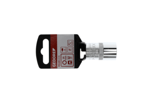 GEDORE R61001606 Steckschlüsseleinsatz 1/2" 6-kant 16 mm Länge 38 mm