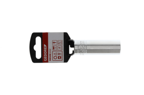 GEDORE RED R61021612 Zündkerzeneinsatz 1/2" 16 mm Länge 65 mm