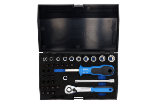 GEDORE D 20 KAU-20 Steckschlüssel-Satz 1/4" 37-teilig UD-IN-IS-PH-PZ-TX