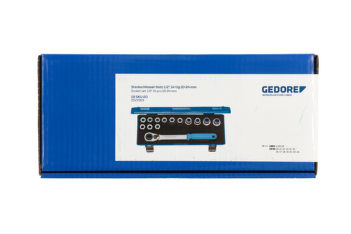GEDORE 19 SKU-20 Steckschlüssel-Satz 1/2"