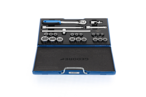 GEDORE 19 EMU-20 Steckschlüssel-Satz 1/2"