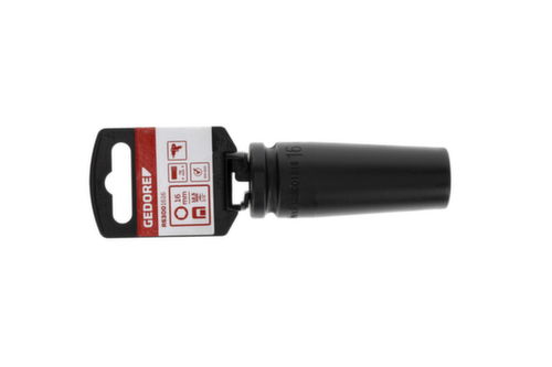 GEDORE R63001616 Kraftschraubereinsatz 1/2" 6-kant 16 mm Länge 78 mm