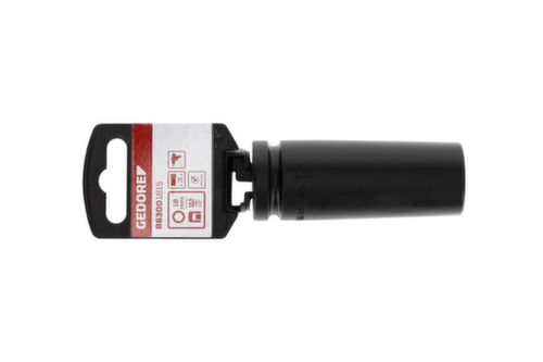 GEDORE RED R63001815 Kraftschraubereinsatz 1/2" 6-kant 18 mm Länge 78 mm