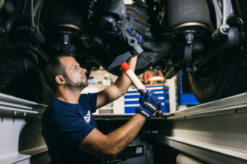 GEDORE 600 H-600 Schlosserhammer ROTBAND-PLUS mit Hickorystiel